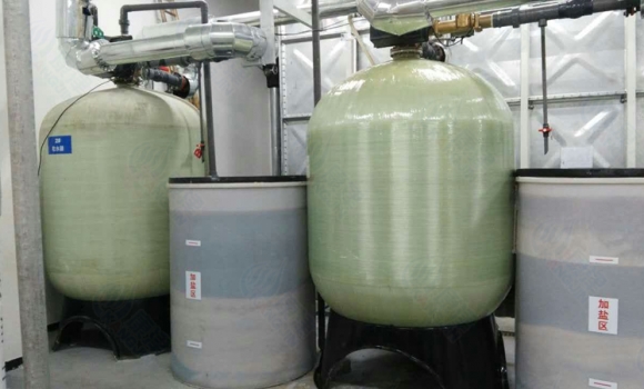 鍋爐軟水器,鍋爐軟化水裝置,離子交換器,鍋爐軟化水設(shè)備50噸/每小時-巨津JJ-KF-/E2-1500 雙閥雙罐（美國富萊克控制閥3900#7）